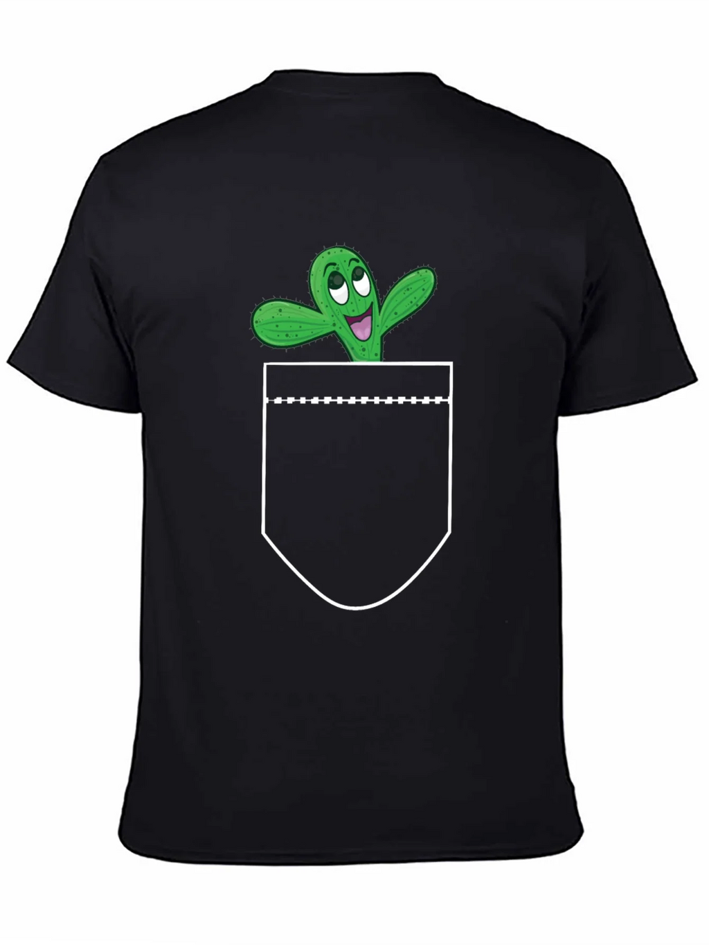 Cactus Pocket Graphic Tee - Fun Novelty T-Shirt product image 2