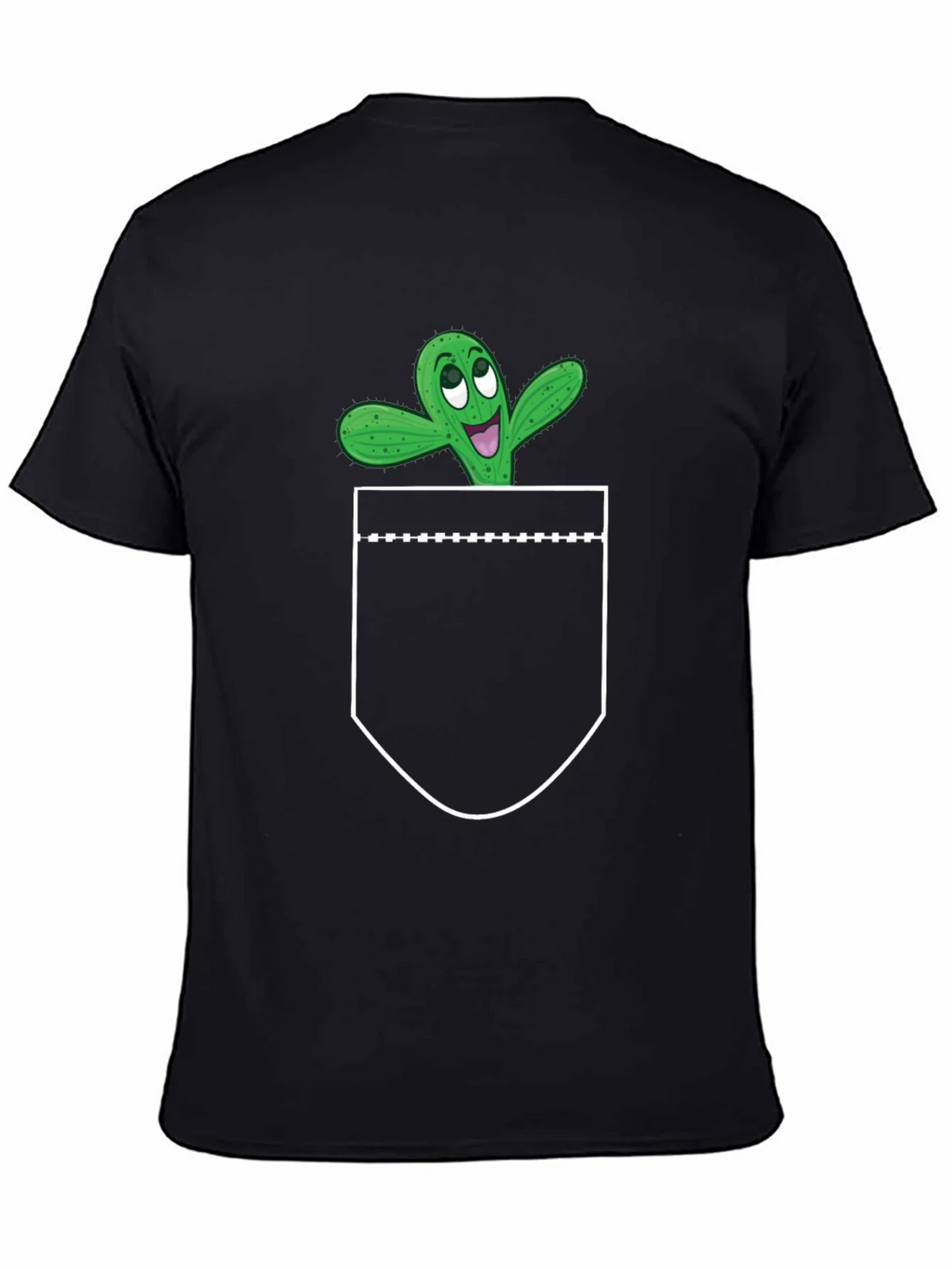 Cactus Pocket Graphic Tee - Fun Novelty T-Shirt product image 2