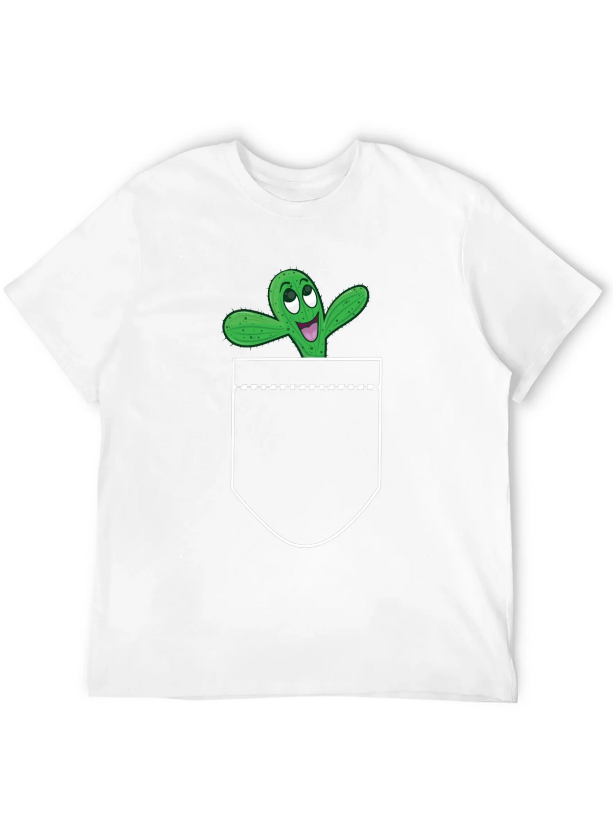 Cactus Pocket Graphic Tee - Fun Novelty T-Shirt product image 5