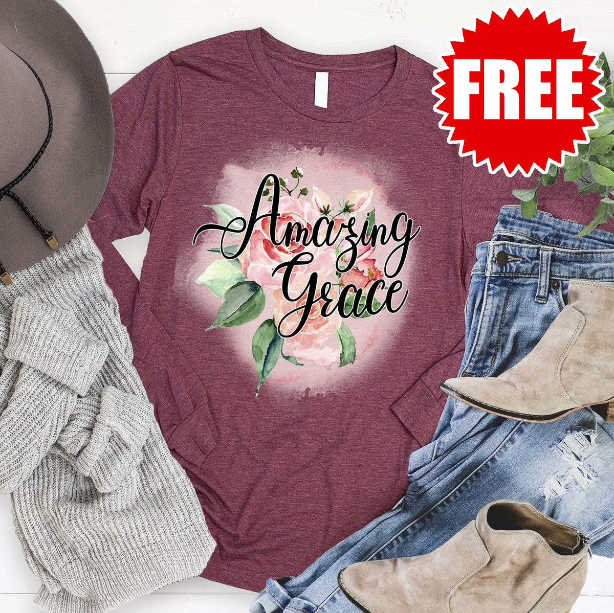 Amazing Grace Rose Long Sleeve - 0