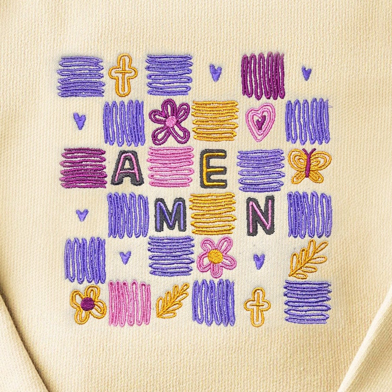 Amen Embroidered Crewneck Sweatshirt product image 3