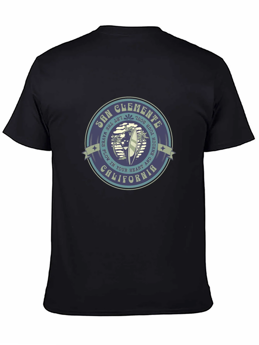 San Clemente California Graphic Tee - Black product image 3