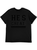 Hes Great T-Shirt - Solid Black product image 1