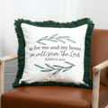 As For Me & My House Prayer Pocket Pillow Cover