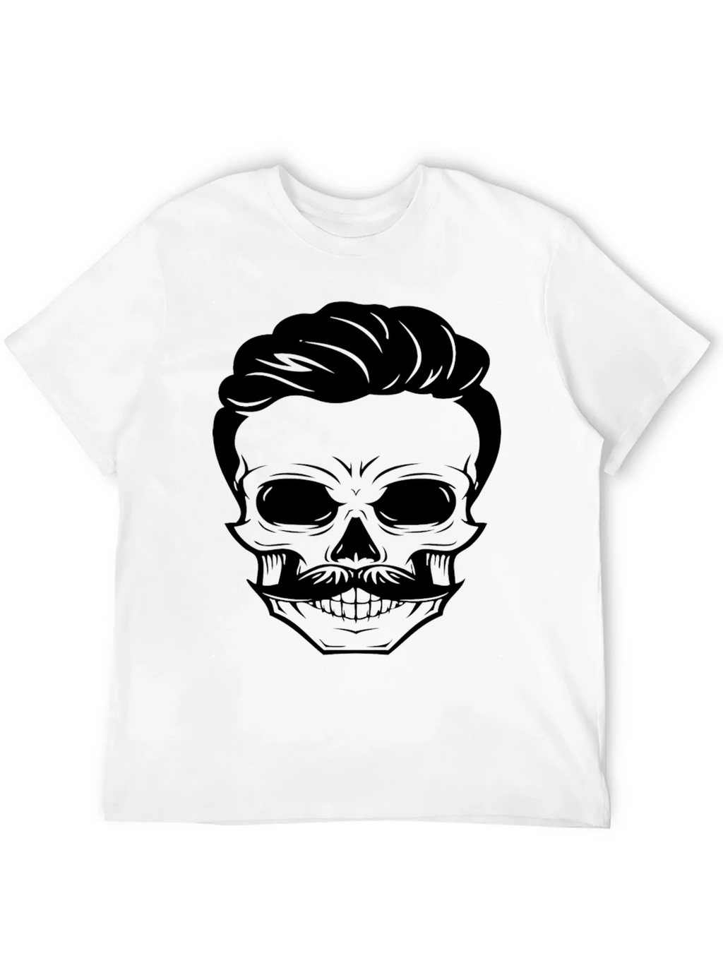 Skull and Mustache Graphic T-Shirt - Mens product image 6