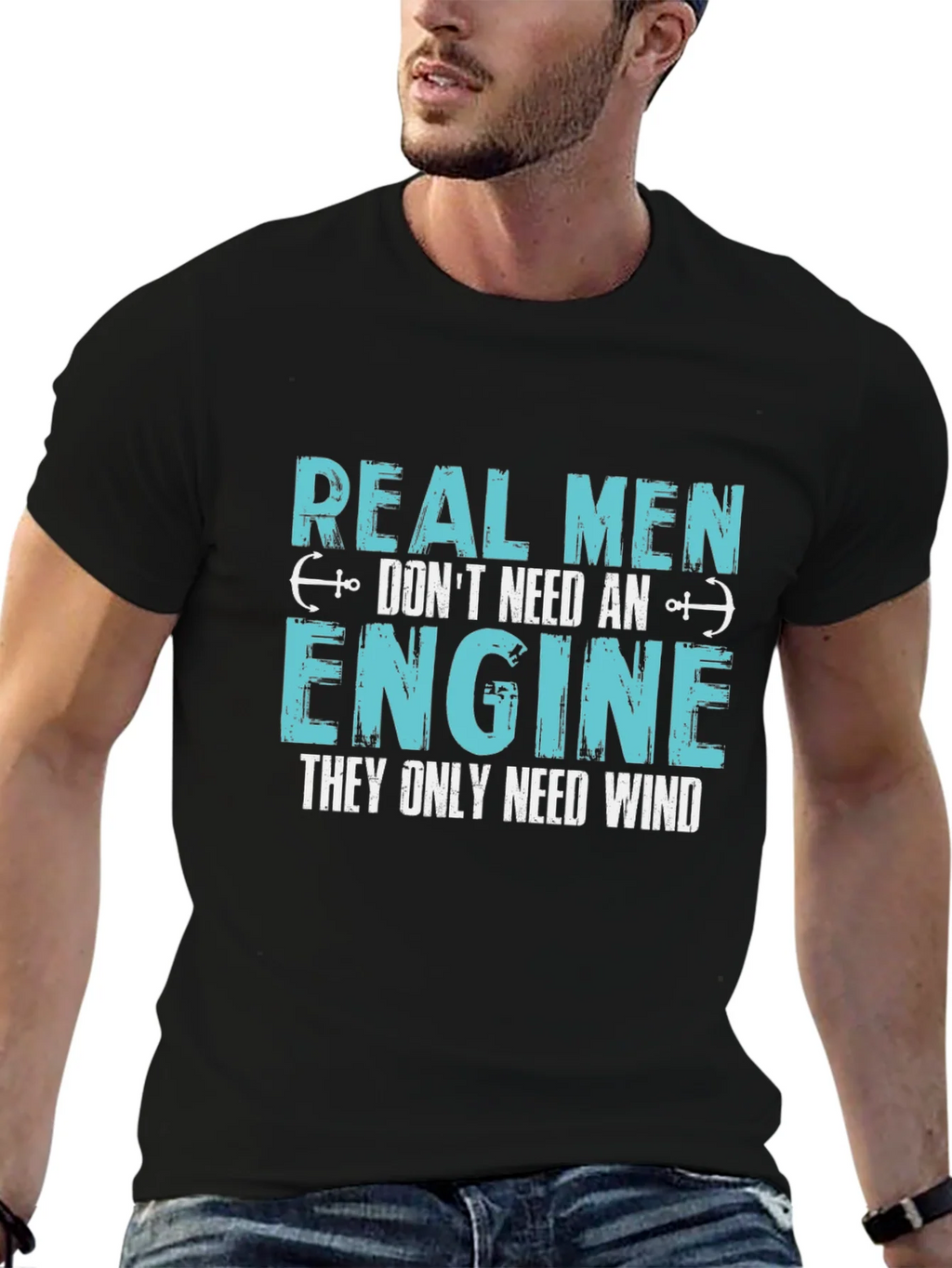Real Men Dont Need An Engine T-Shirt product image 5