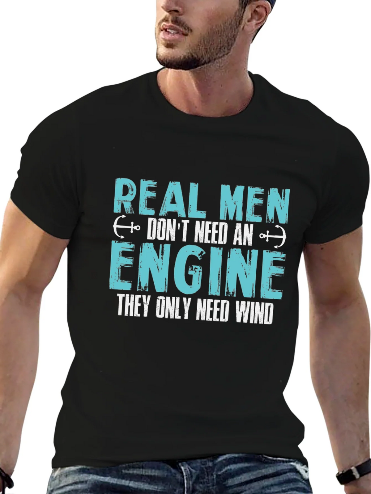 Real Men Dont Need An Engine T-Shirt product image 5