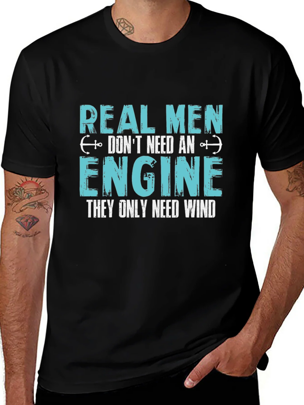 Real Men Dont Need An Engine T-Shirt product image 1