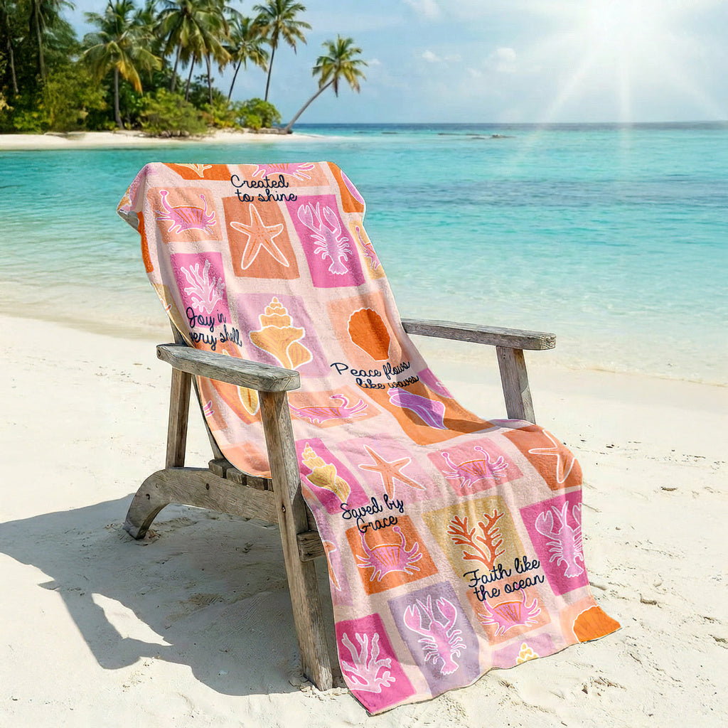 Sea Shells Beach Towel