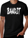Bandit Graphic Tee - Black Cotton T-Shirt product image 1