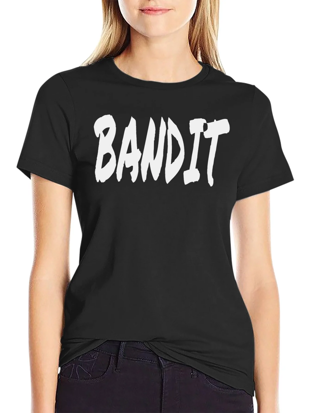 Bandit Graphic Tee - Black Cotton T-Shirt product image 2