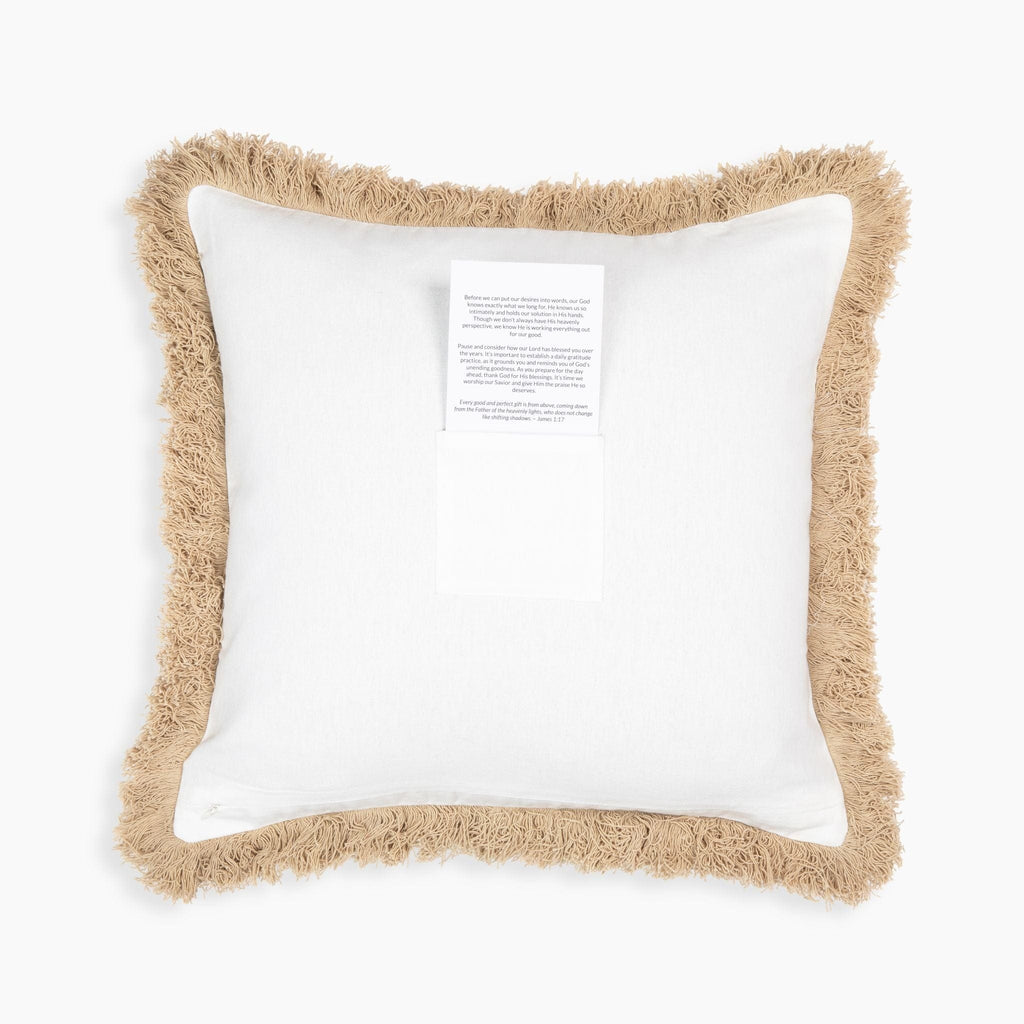 Blessed Prayer Pocket Pillow Cover