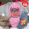 Christmas Chaos Tee - Heather Bubble Gum - 15 product image 1