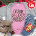All Yall Faithful Tee - Heather Bubble Gum - 15 product image 1