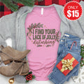 Lack of Jolly Tee - Heather Bubble Gum - 15 product image 1