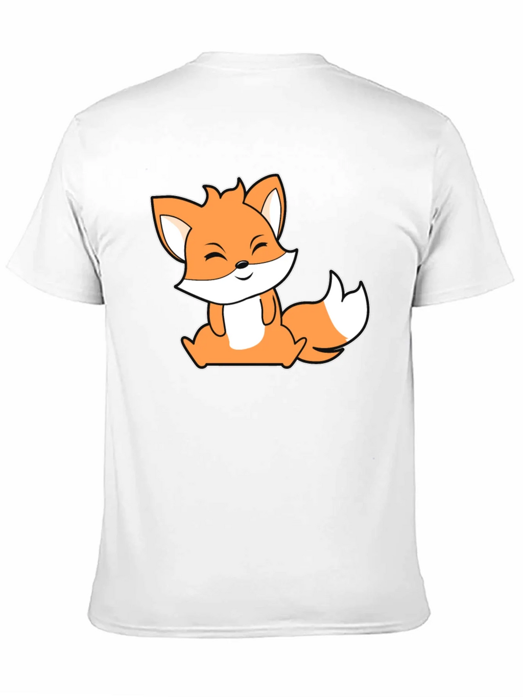 Cute Fox Graphic Black T-Shirt product image 10