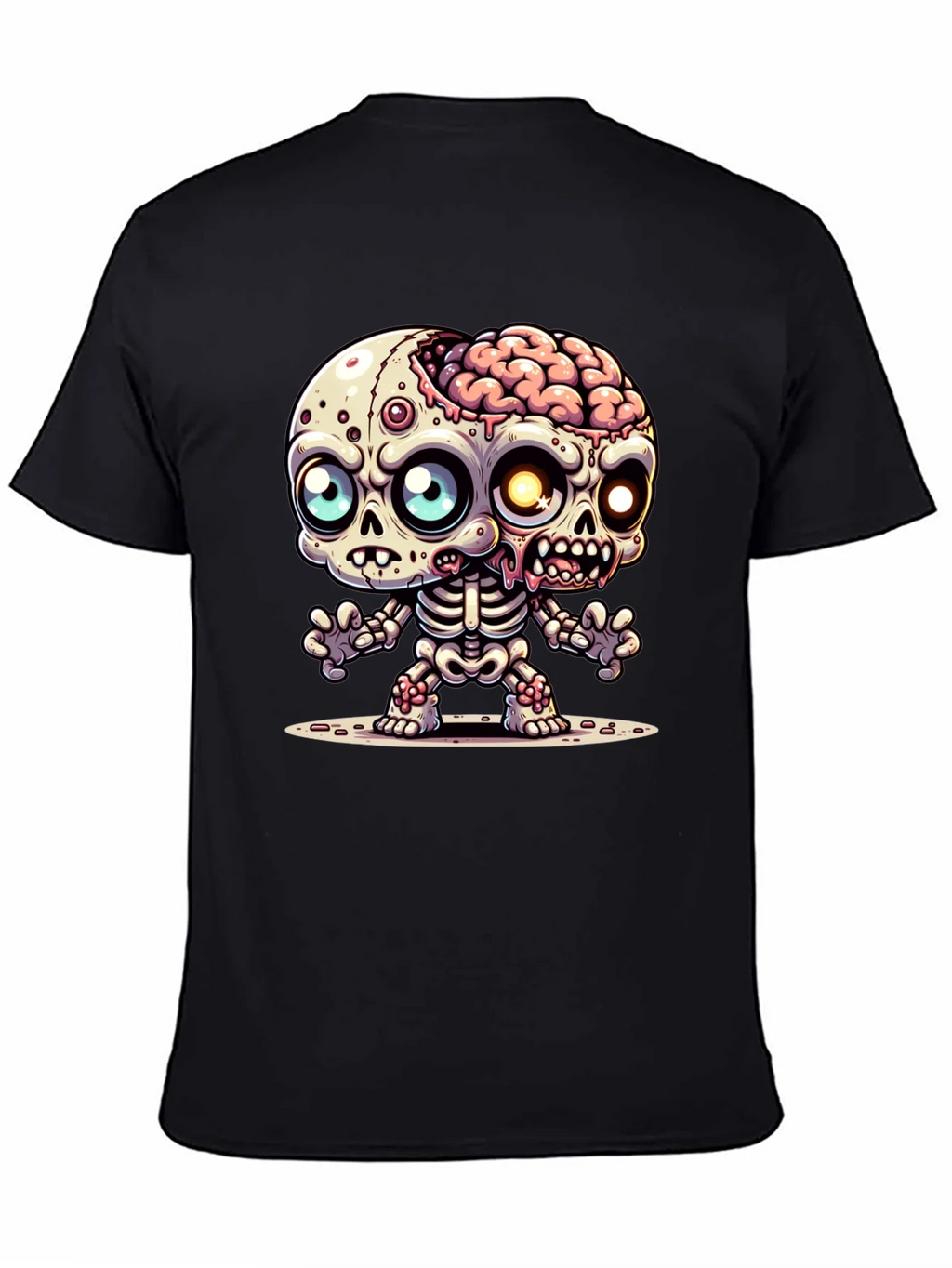 Cartoon Zombie Graphic Tee - Fun Halloween Shirt product image 4
