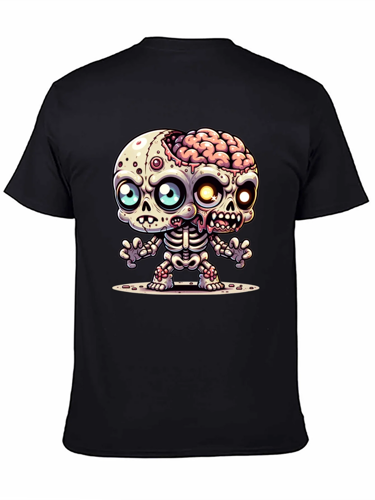 Cartoon Zombie Graphic Tee - Fun Halloween Shirt product image 4