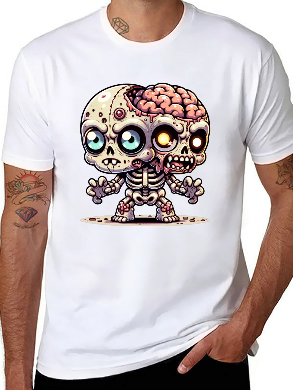 Cartoon Zombie Graphic Tee - Fun Halloween Shirt product image 7