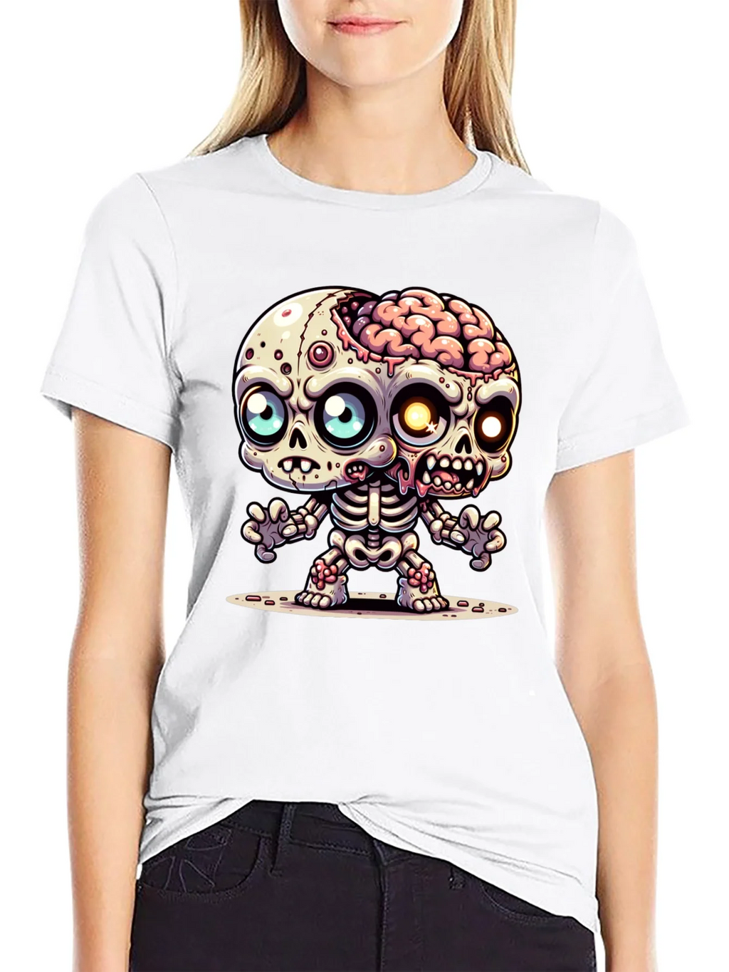 Cartoon Zombie Graphic Tee - Fun Halloween Shirt product image 8