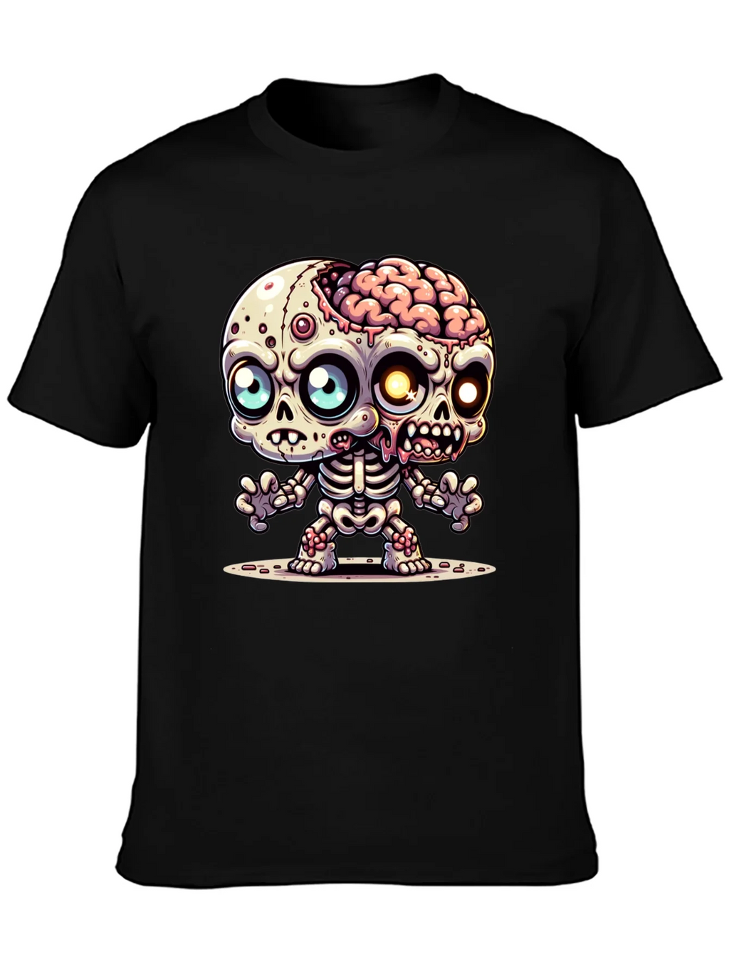 Cartoon Zombie Graphic Tee - Fun Halloween Shirt product image 3