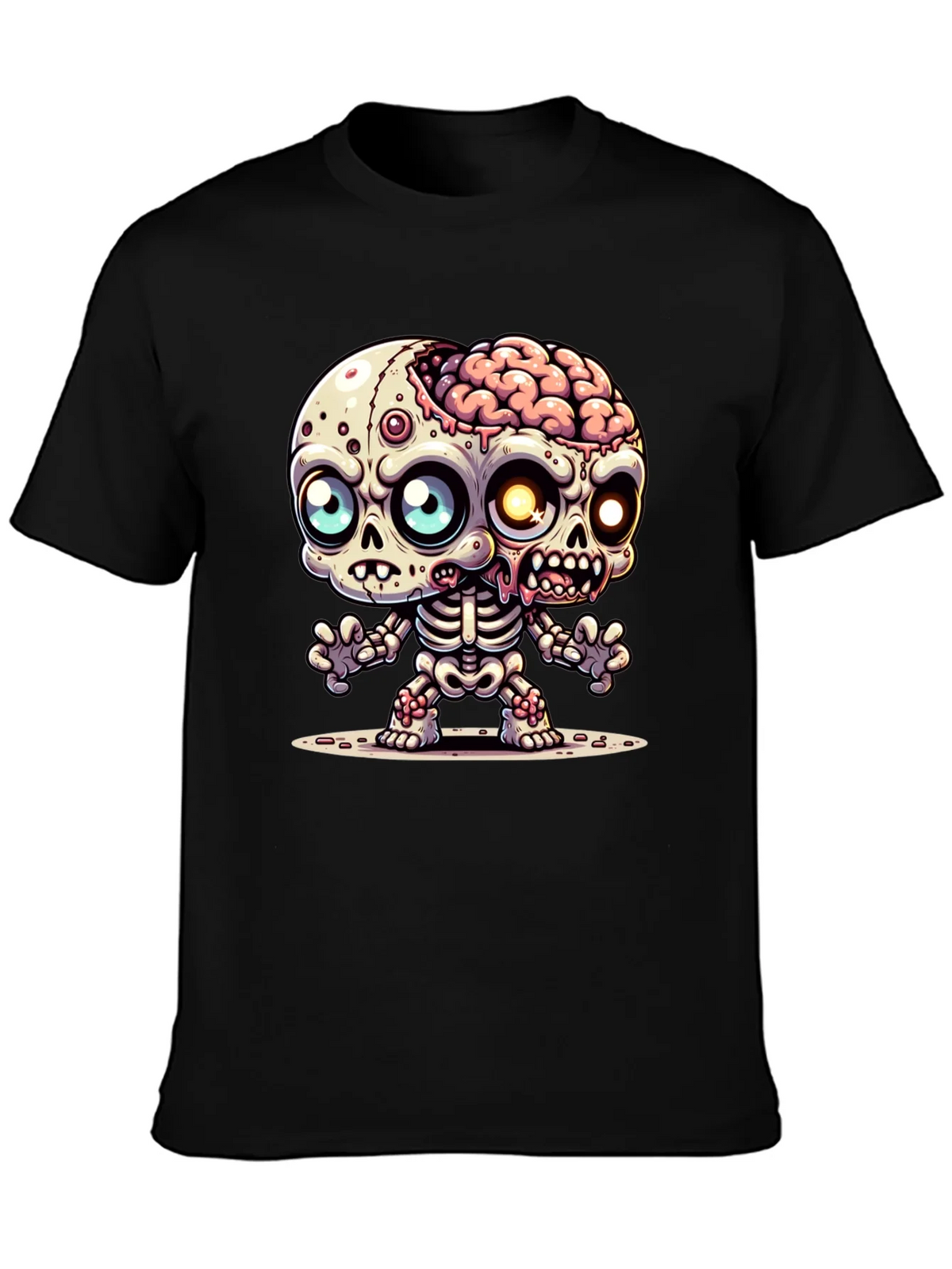 Cartoon Zombie Graphic Tee - Fun Halloween Shirt product image 3