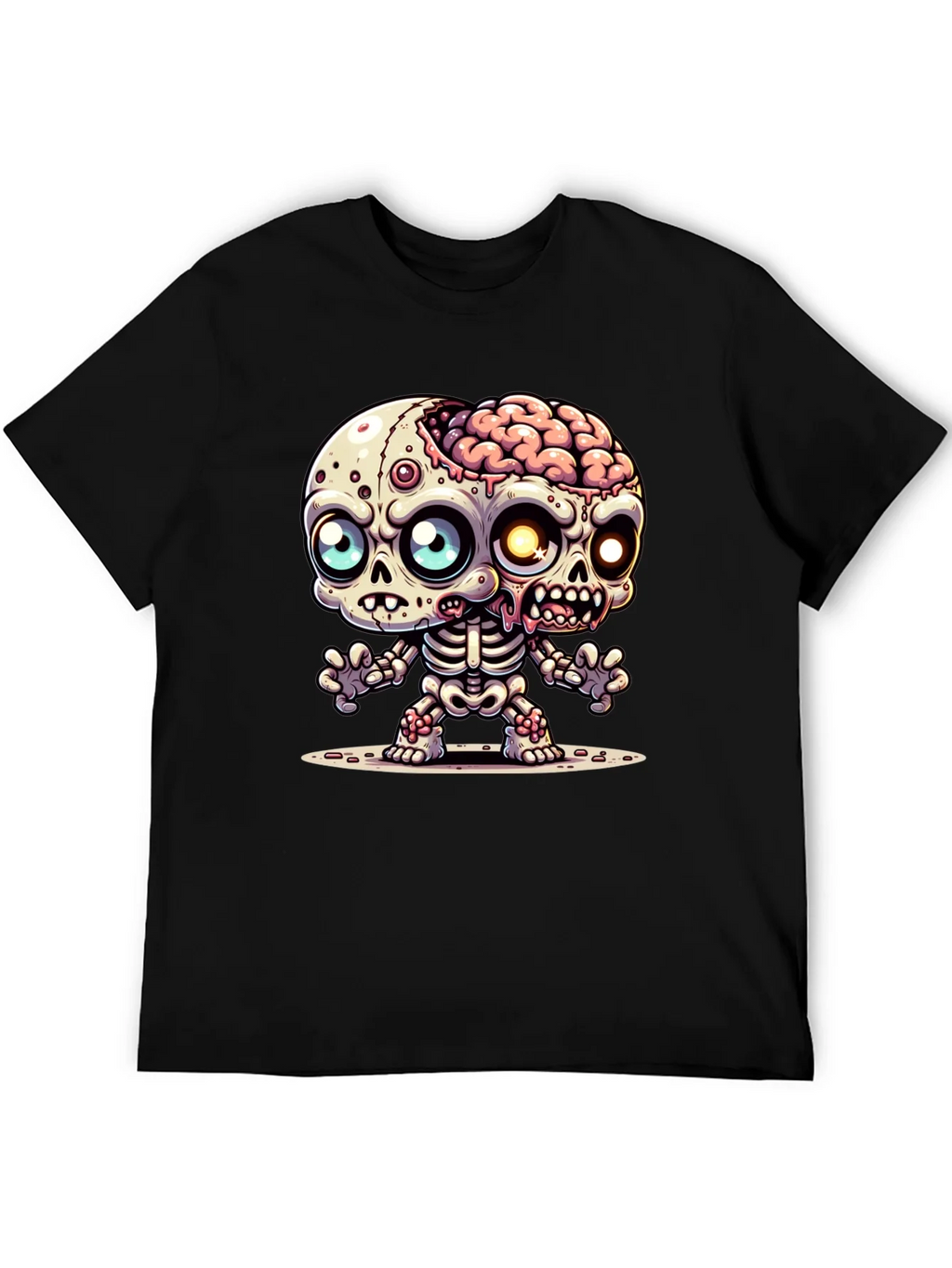 Cartoon Zombie Graphic Tee - Fun Halloween Shirt product image 5