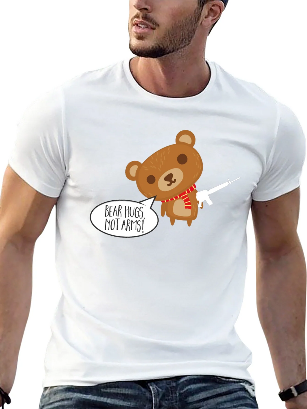 Bear Hugs Not Arms T-Shirt - Graphic Tee product image 2