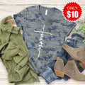 Faith Cross V-Neck - 10