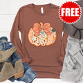 Pumpkin Long Sleeve - Heather Chestnut - 0