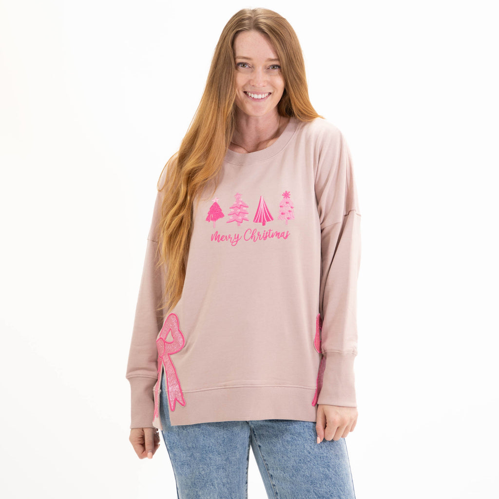 Merry Christmas Side Slit Crewneck Sweatshirt product image 1