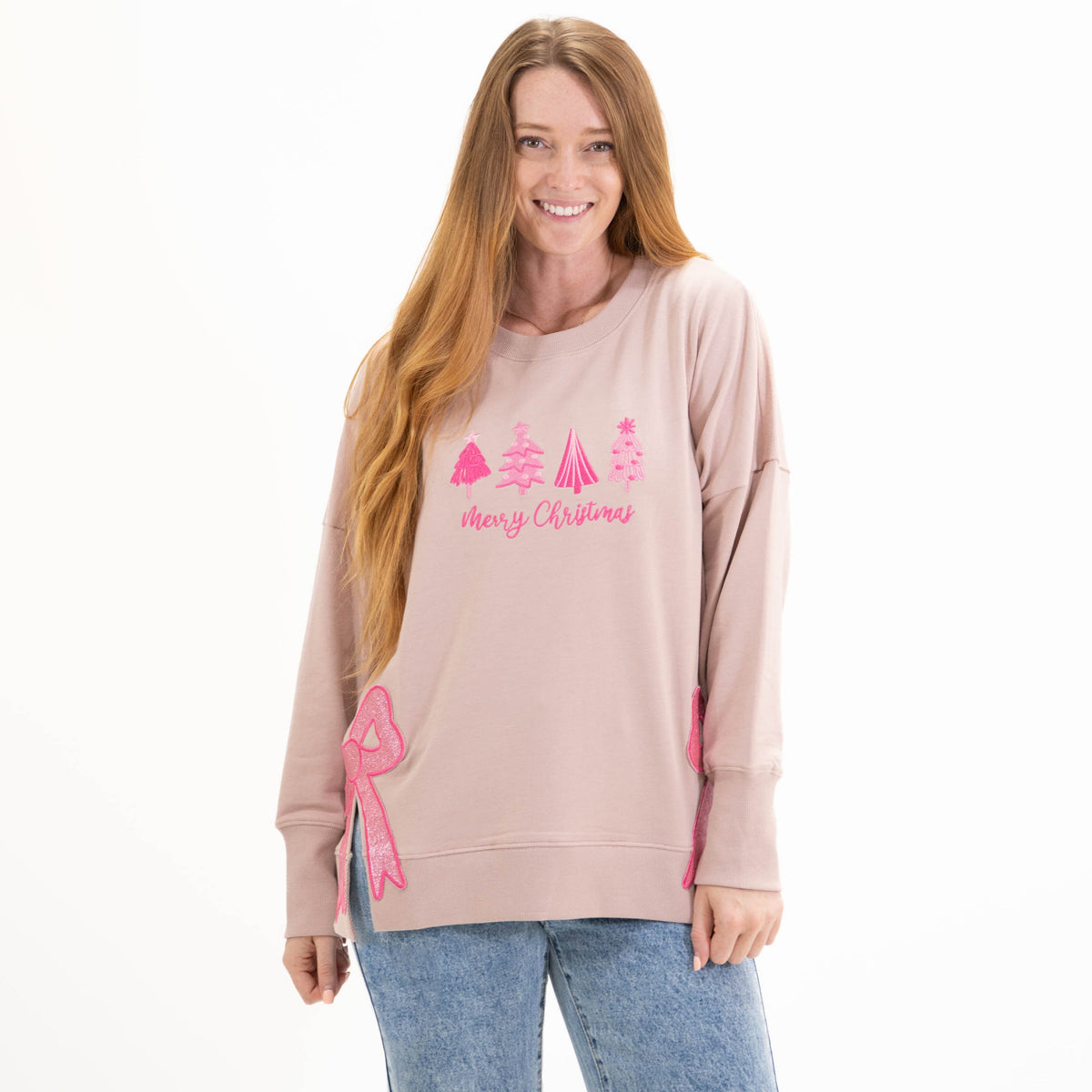 Merry Christmas Side Slit Crewneck Sweatshirt product image 1