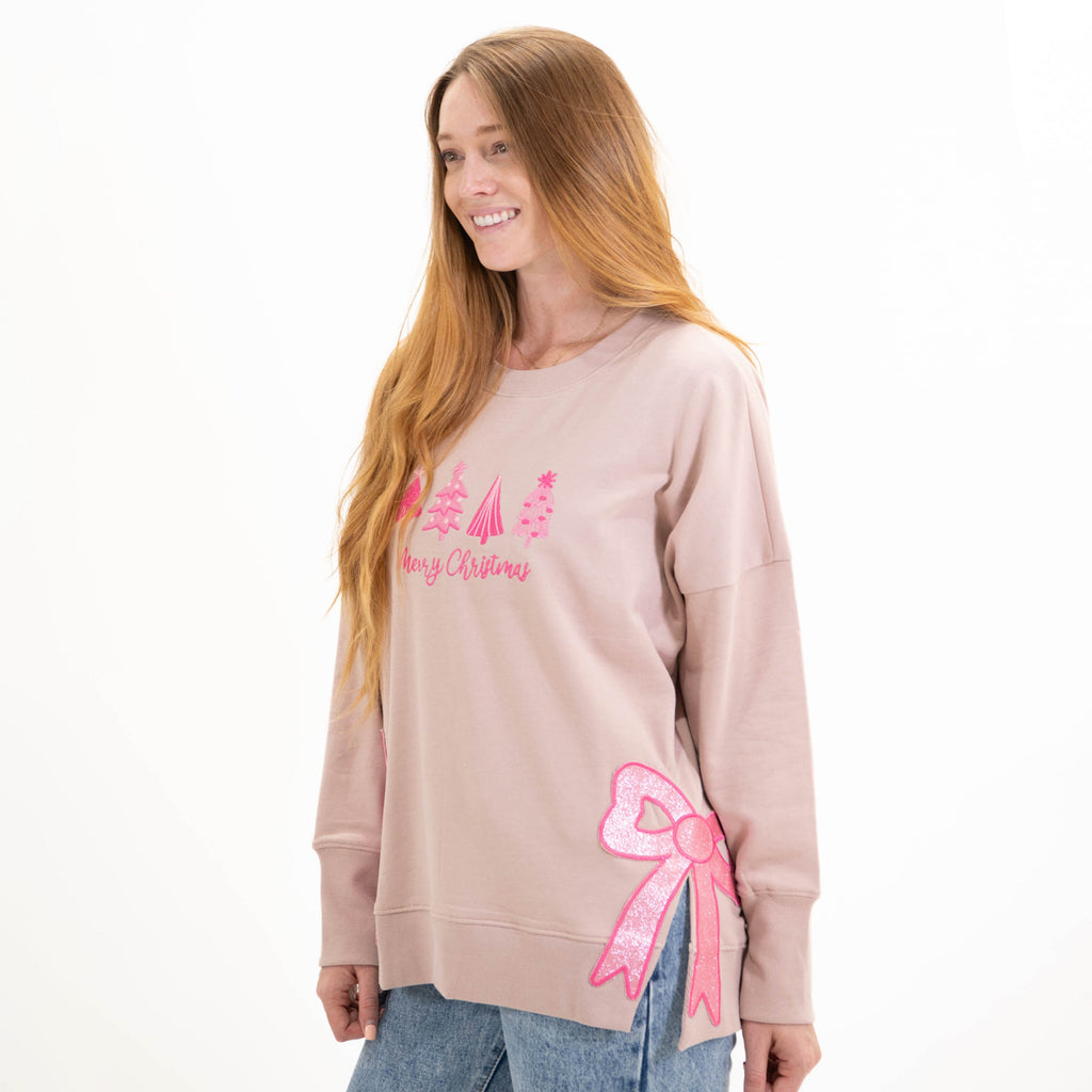 Merry Christmas Side Slit Crewneck Sweatshirt product image 2