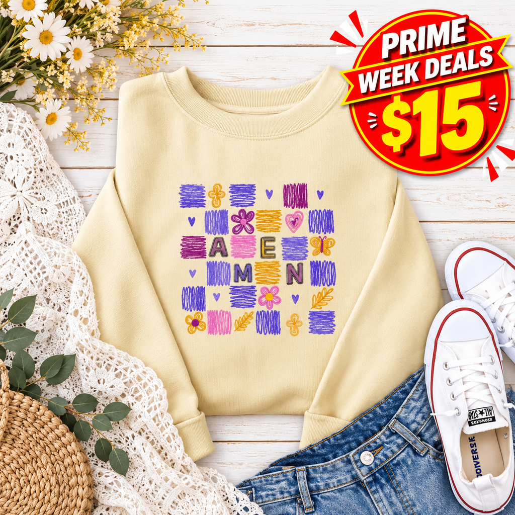 Amen Embroidered Crewneck Sweatshirt product image 1