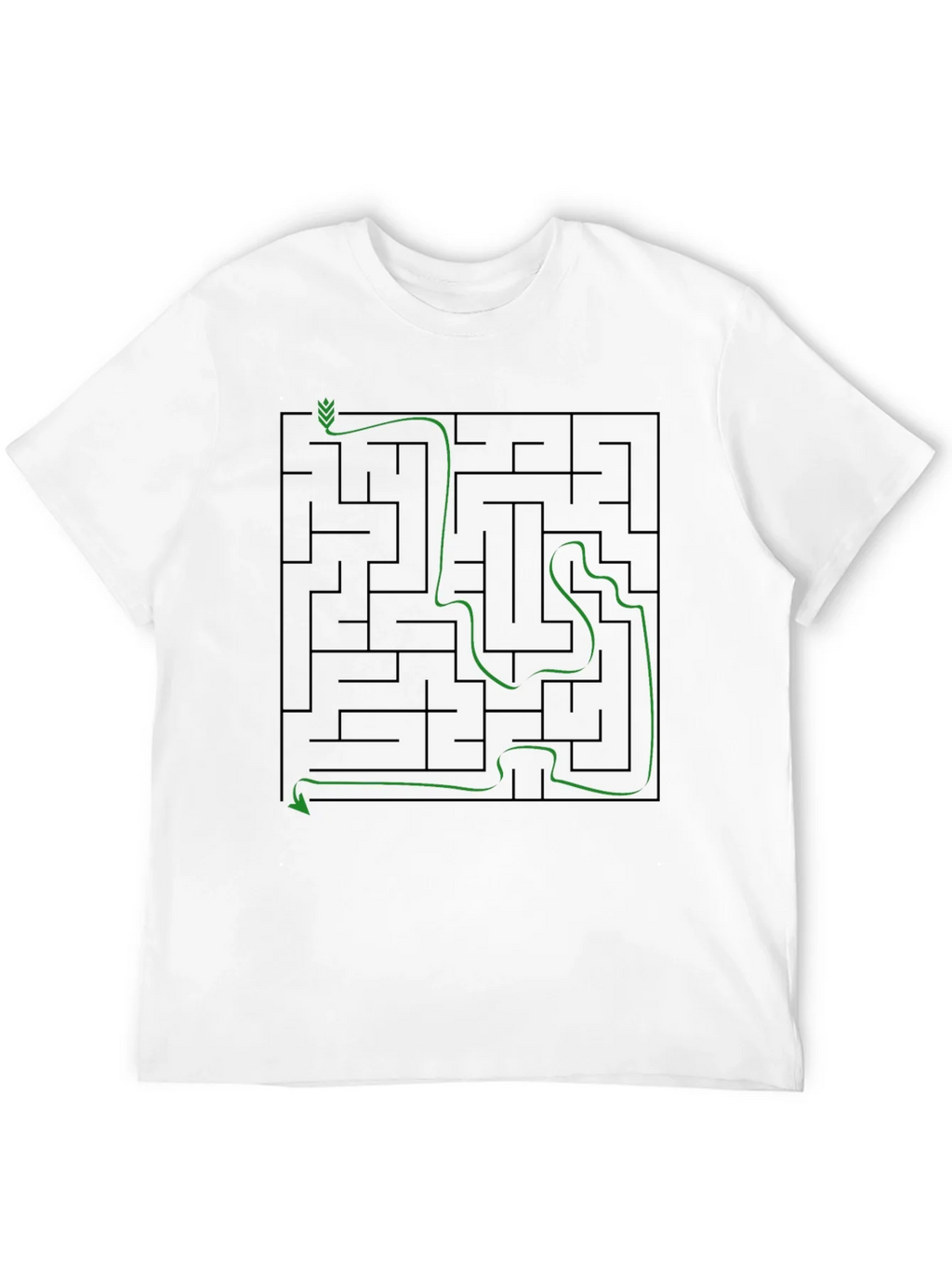 Maze Solution Graphic Tee - Mens Cotton T-Shirt product image 11
