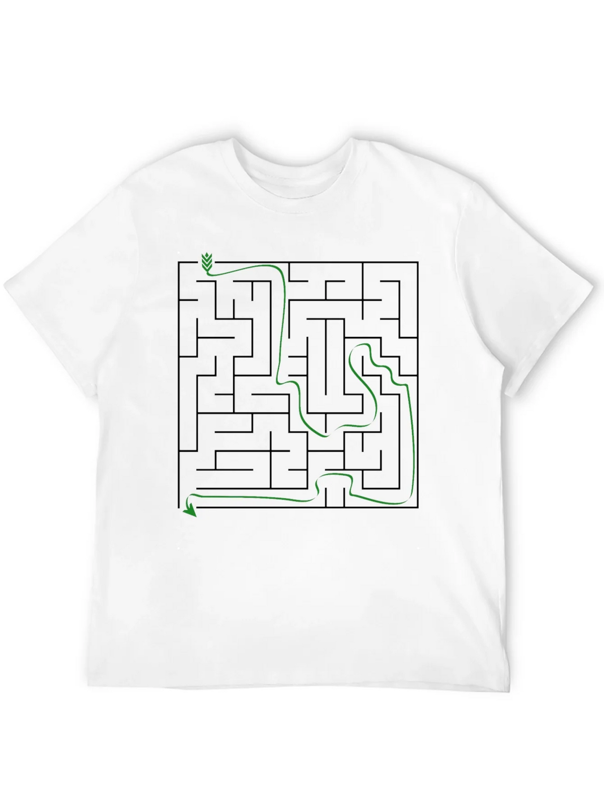 Maze Solution Graphic Tee - Mens Cotton T-Shirt product image 11