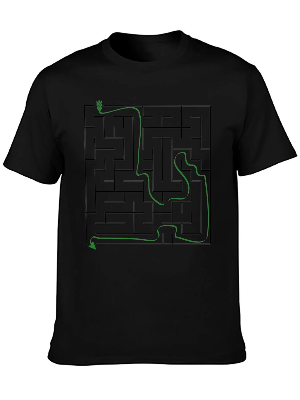 Maze Solution Graphic Tee - Mens Cotton T-Shirt product image 3
