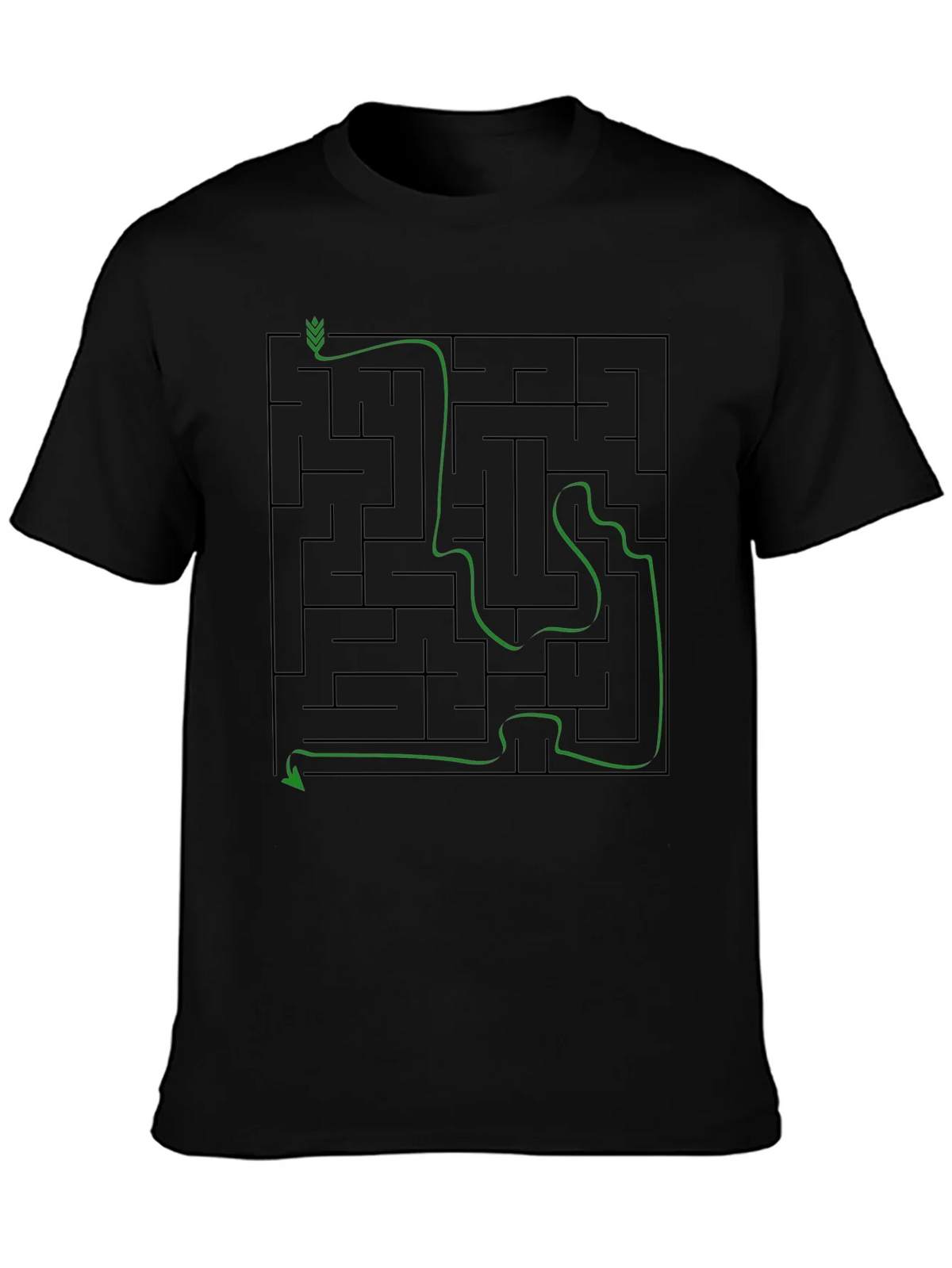 Maze Solution Graphic Tee - Mens Cotton T-Shirt product image 3