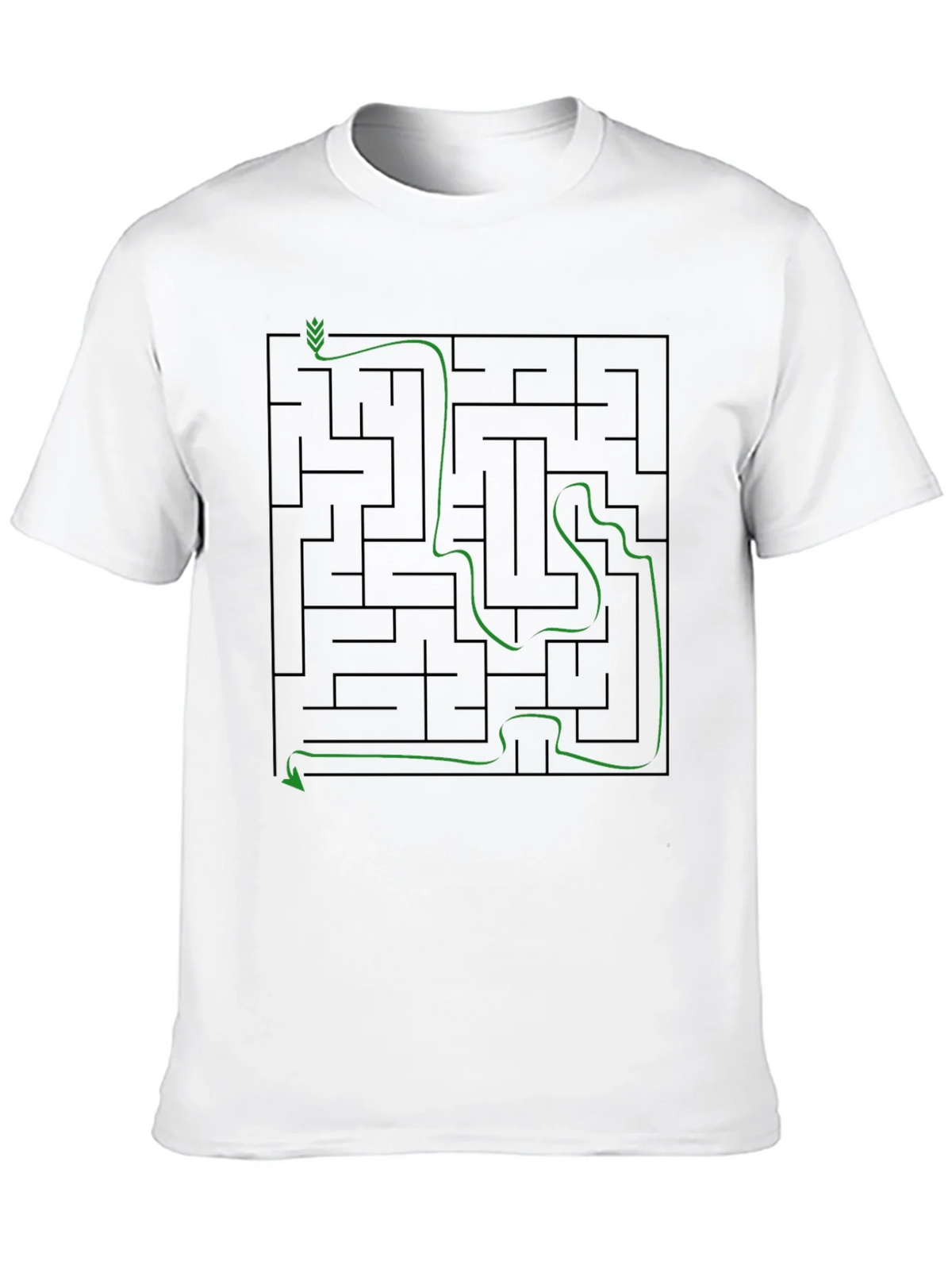 Maze Solution Graphic Tee - Mens Cotton T-Shirt product image 9