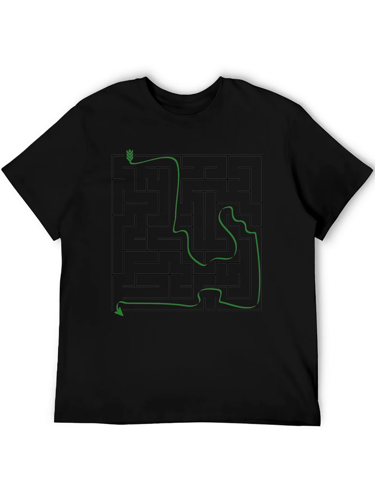 Maze Solution Graphic Tee - Mens Cotton T-Shirt product image 5