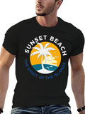 Sunset Beach T-Shirt - Tropical Island Vibes product image 1
