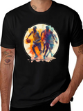 Basketball Players Black T-Shirt product image 1
