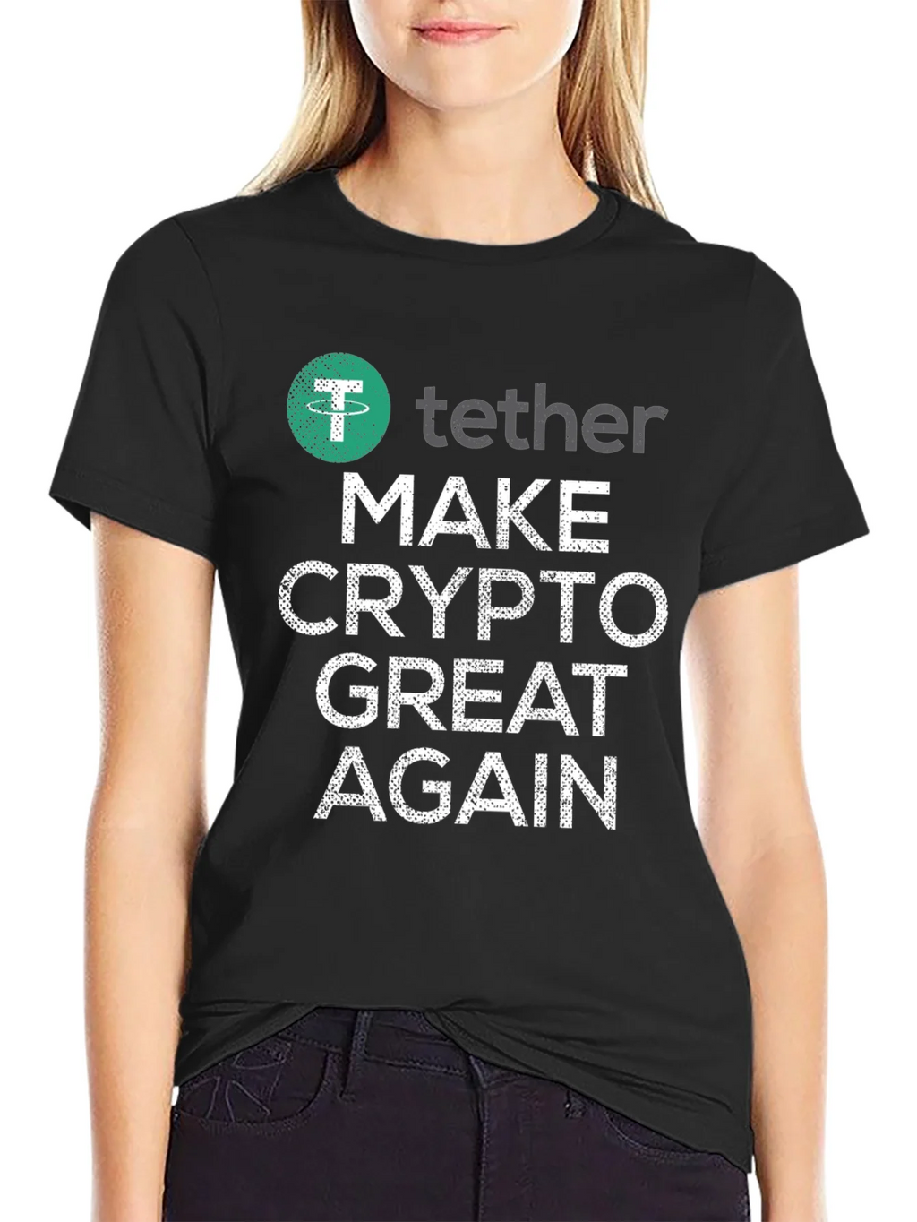 Make Crypto Great Again Tether T-Shirt product image 1