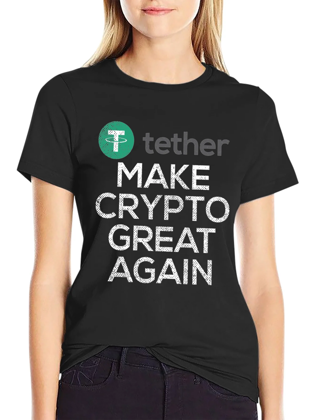 Make Crypto Great Again Tether T-Shirt product image 1