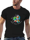 Feel the Music T-Shirt - Black Crew Neck product image 1