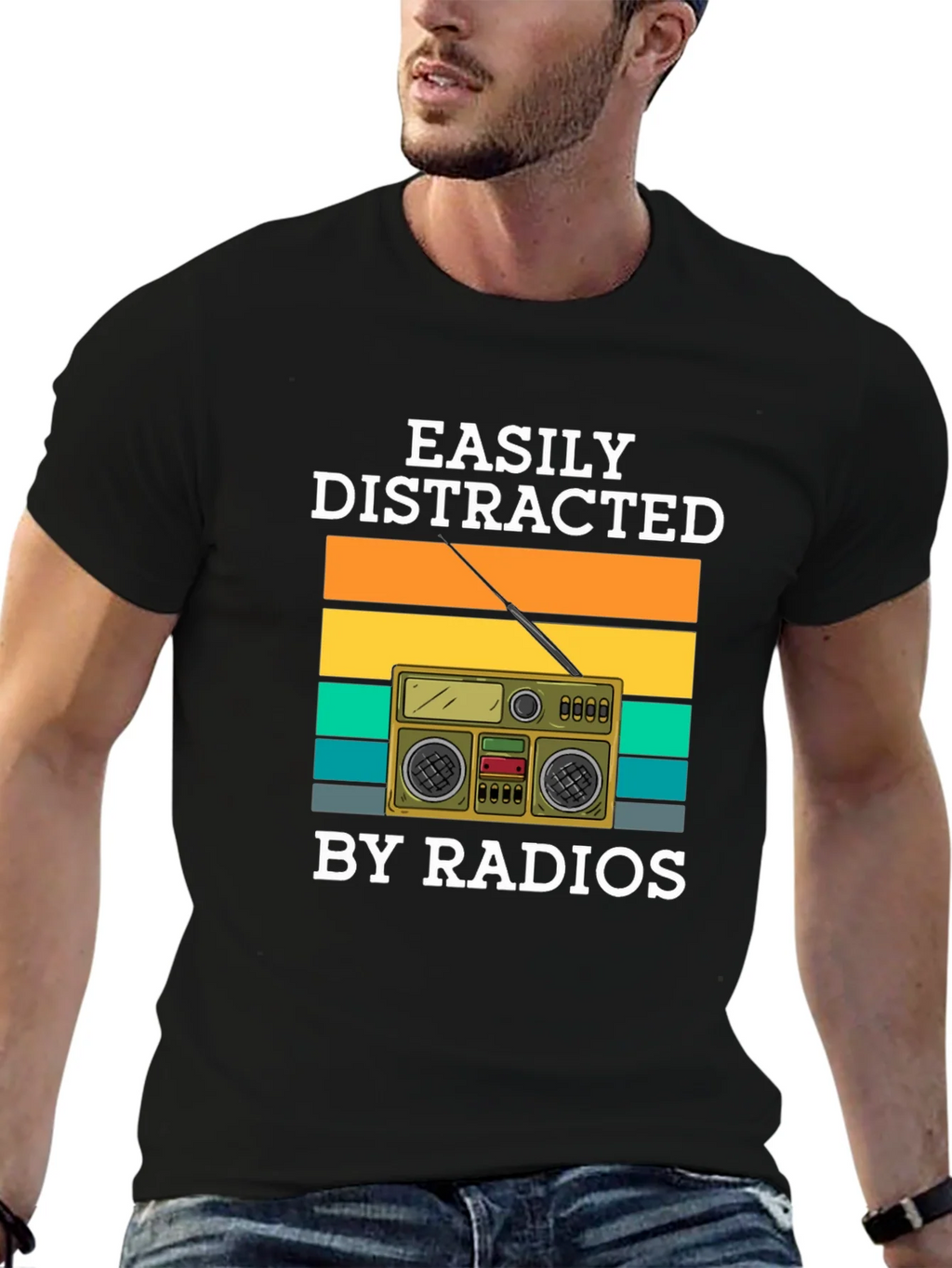 Easily Distracted By Radios T-Shirt product image 1
