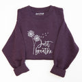 Just Breathe Embroidered Crewneck Sweatshirt product image 1