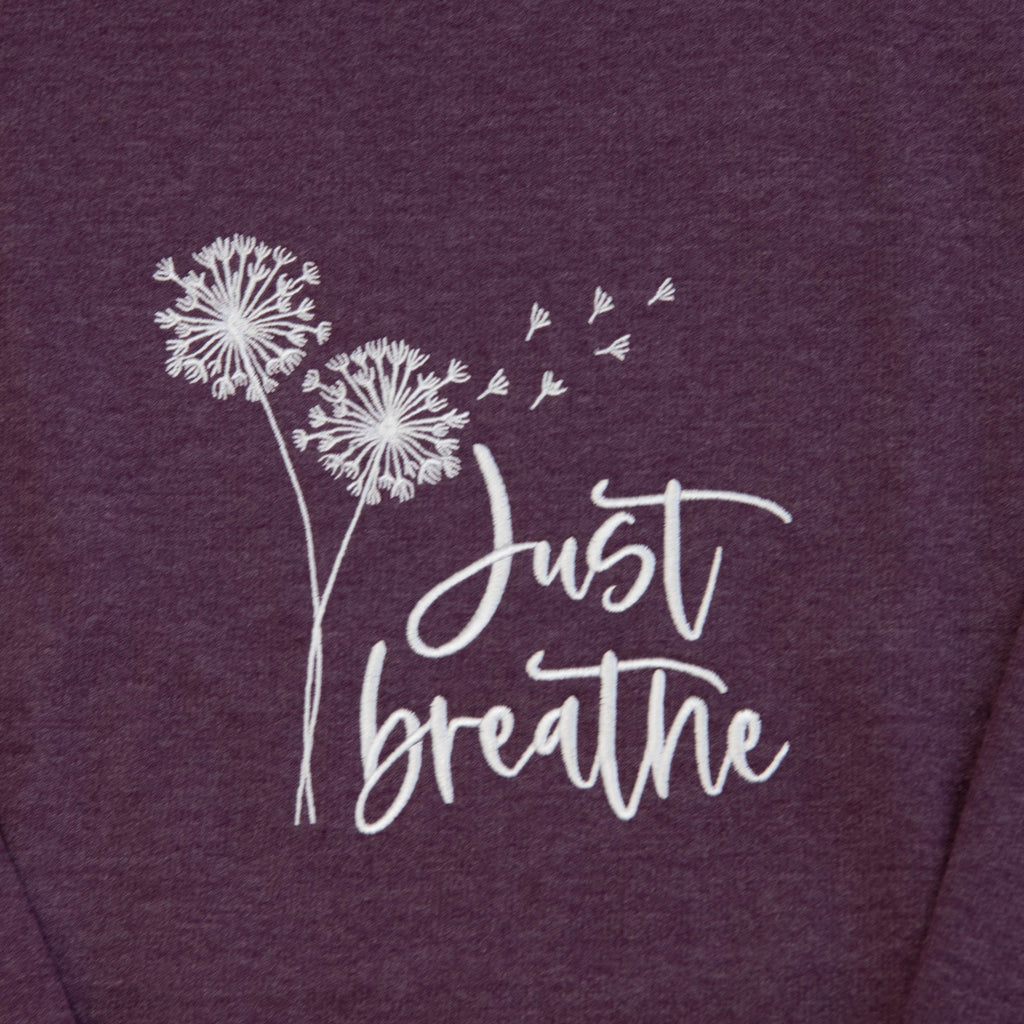Just Breathe Embroidered Crewneck Sweatshirt product image 3