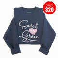 Saved by Grace Embroidered Crewneck Sweatshirt - 20 product image 1