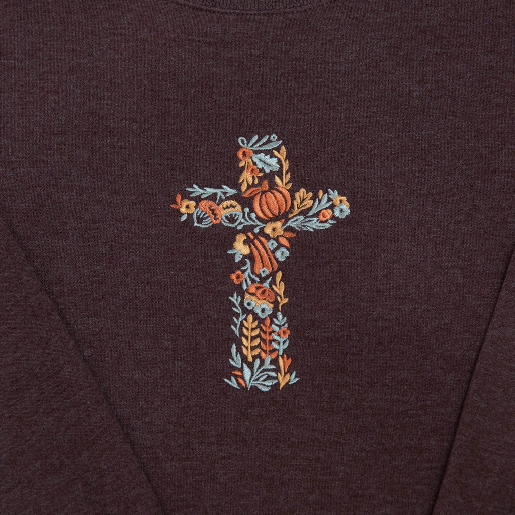 Embroidered Fall Cross Sweatshirt product image 4